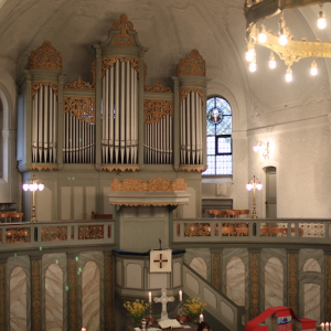 Walcker-Orgel aus der Sicht der gegenüberliegenden Empore